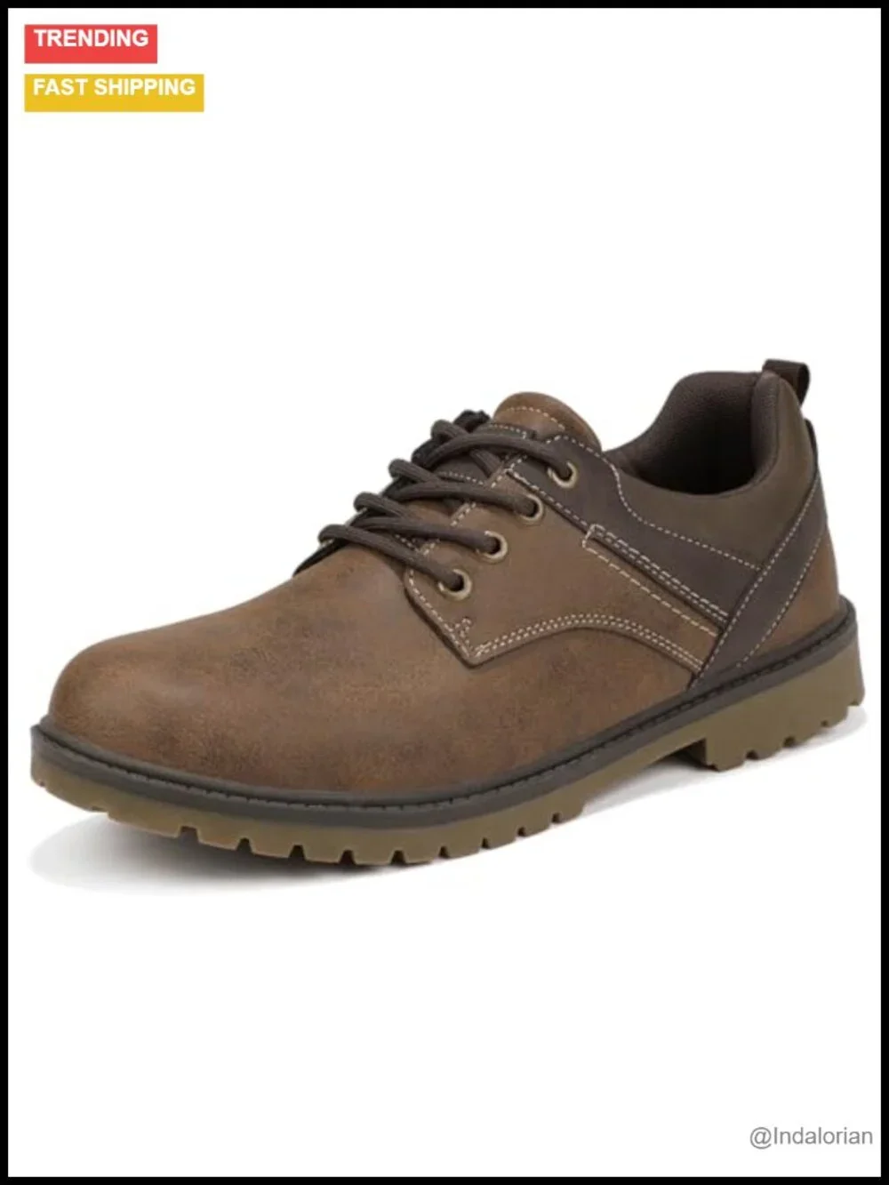 Men's Leather Oxford Dress Shoes Lace Up Comfortable Formal Derby Business Shoes